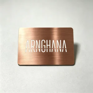 Custom Blank Metal Business Card Aluminum Stainless Steel Copper Personalized Logo Free Design Service OEM