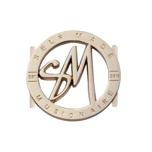Custom Brand Gold Plate Logos Handbags Hollowing Letter Tags Zinc Alloy Luggage Hardware Metal Alloy Material Label Metallic