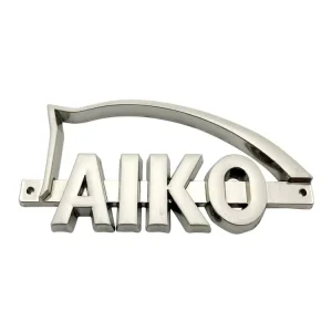 Custom Brand Letter Metal Tags Hollow Garment Logos Gold Plated Alloy Metal Plate for Jacket