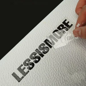 Custom Brand Logo Embossed 3D UV Transfer Stickers Strong Adhesive Transparent Waterproof UV Transfer Label