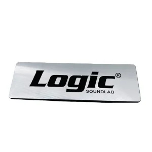 Custom Brand Name Logo Debossed Engraved Gravure Stamped Brushed Anodized Aluminum Plate Signs Outdoor use Metal