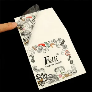 Custom Brand Name Logo Printing Transparent PVC Self Adhesive Package Stickers
