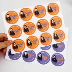 Custom Brand Waterproof Adhesive Round Stickers Synthetic Paper Label with Logo Oil Proof Feature