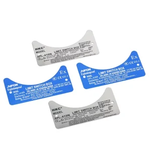Custom Brushed Aluminum Stainless Steel Nameplate Tag Waterproof Etching Metal Craft Label for Machine Equipment