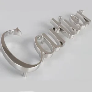 Custom Building Signage Metal Advertising Store Name Signs Stainless Steel Sign