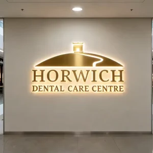 Custom Building Waterproofing Electroplate Gold Backlit Letters Acrylic 3D Channel Letters Signage Stainless Steel For Business
