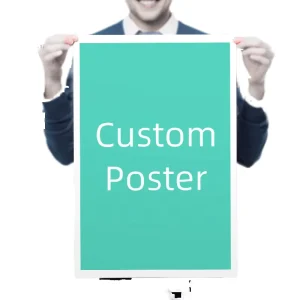 Custom Bulk Poster Printing Service for A0 A1 A2 A3 A4 Sizes Outdoor Advertising Wall Artwork with CMYK Color Film Lamination