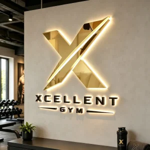 Custom Business 3D Backlit Logo Acrylic Sign Led Letters Sign For Beauty Salons Advertising Led Sign For Business Sign