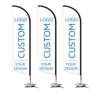 Custom Business Flags Advertise Feather Flag Custom Angled Flag Banners
