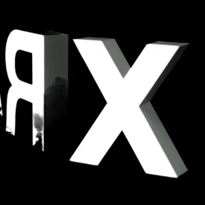 Custom Business LED Illuminated Acrylic Stainless Steel Letters Sign Indoor Outdoor IP65 Waterproof Electronic Buildings