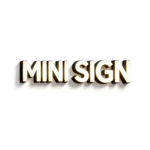 Custom CNC Polished Full Acrylic Mini LED Light Up Channel Letters Logo Sign for Indoor Advertising
