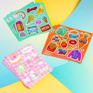 Custom Cartoon Stickers Waterproof Pvc Transparent Self Adhesive Stickers Kiss Cut Diy Design Peripheral Custom Drawings
