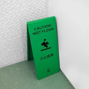 Custom Carved Anti Slip Warning Sign Durable Embossed Floor Sticker for Stairs Wet Areas Advertising Board