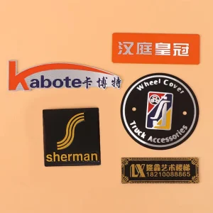 Custom Carved Brushed Metal Aluminum Nameplates with Silk Screen Printing Various Signage Advertising with Engraved Logos