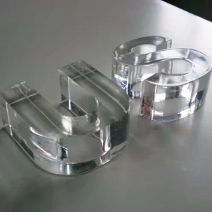 Custom Cast Glass Letters