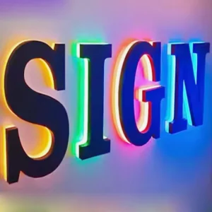 Custom Channel Letter Outdoor Business RGB LED Illuminated Shop Sign Channel Letter Sign Front Lit Letter Signage