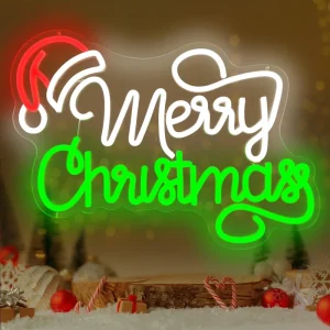 Custom Christmas Neon Light Signs Acrylic LED Neon Sign for Bedroom New Year Parties Home Restaurant Club