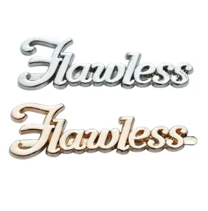 Custom Chrome Metal Self Adhesive Hollow Metal Letters Nameplate