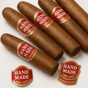 Custom Cigar Band Label Made Your Own Gold Foil Embossed Cigar Labels Private Die Cut Ring Band Gold Polyester Labels