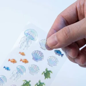 Custom Clear Dome Self Adhesive Epoxy Stickers 3D Crystal Drop Molding Design Decorative Logo Printing Sticker