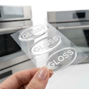 Custom Clear Resin Crystal 3D Glue Drop Label Adhesive Logo Sticker with Epoxy Dome Sticker Print