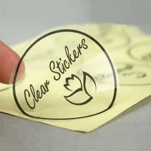Custom Clear Stickers Clear Label Vinyl PVC Printing Etiquette Packaging Sticker Candle Bottle Jar Transparent Sticker With Logo