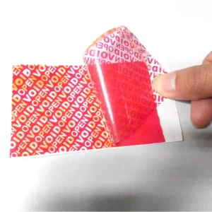 Custom Clear Tamper Evident PVC Adhesive VOID Security Sticker Labels Anti counterfeit Printed Vinyl for Packaging