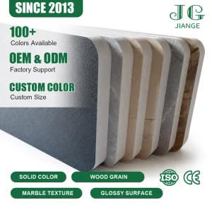 Custom Color Marble Texture Glossy Waterproof Rigid PVC Foam Board for Cabinet Furniture OEM ODM Factory Supply