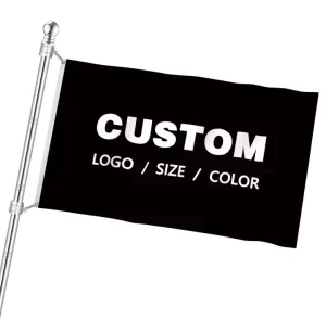Custom Color PVC Yard Marking Flags Low Price Outdoor Advertising Lawn Marker Safety Red Blue Design