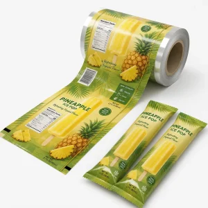 Custom Color Printed Ice Pop Packaging Roll Film NY PE Laminated Cold Resistant Heat Seal Film for Form Fill Seal Machine
