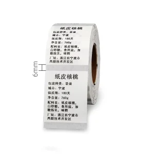 Custom Color Size Direct Thermal Self Adhesive Adhesive Paper Labels Waterproof Oil Resistant Tear Resistant Heat Craft Free