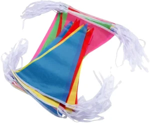 Custom Colorful Decoration String Banner High Quality Small MOQ Bunting Flag Party Pennant