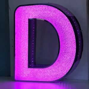 Custom Colors and Sizes Available diamond Signage Illuminated Letters Starlight Led Channel Letter