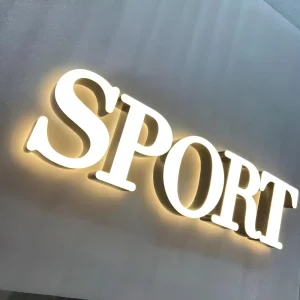 Custom Commercial Sign LED 3D Channel Letter Illuminated Metal Front Light Letters