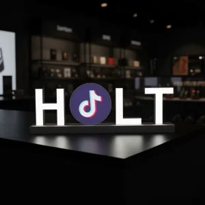 Custom Countertop Table Top LED Logo Display Sign Stand with Acrylic Letters Plug in DC Powered