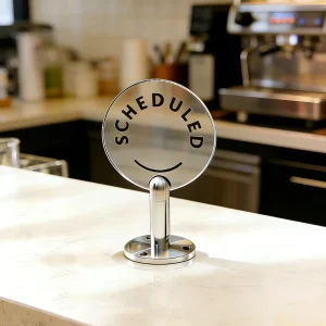 Custom Creative Acrylic Table Sign Single Stand Model for Hotel Restaurant Front Desk Reception Wedding Table Number Reservation