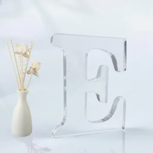 Custom Crystal Acrylic Letters Unfinished Lucite Alphabet for Wall Decorative Home Shop Office Mall Party