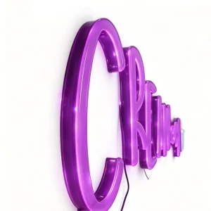 Custom Crystal Jelly Acrylic Neon LED Illuminated Letters 3D Alphabet LED Sign for Advertising Wall Decor