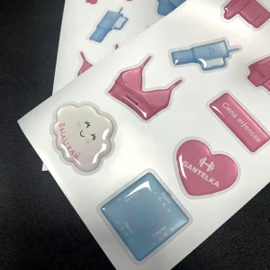Custom Crystal Transparent Epoxy Label Flexible Glue Clear Gel Dome Sticker Customized Logo Cartoon 3D Epoxy Resin Sticker