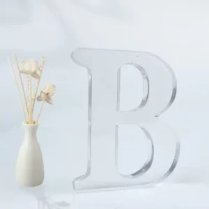 Custom Cut Acrylic Letters Nautical Style Eco Friendly Fillable Clear Gold Acrylic with Customizable Size Color
