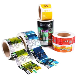 Custom Cut Adhesive PVC Logo Stickers Water Resistant UV Printed Labels Industrial Grocery Strongly Labeled Cartons Promotion