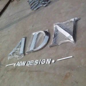 Custom Cut Metal Letter Sign Stainless Steel Alphabet Signage Business Letter Sign