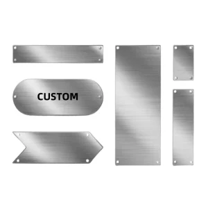 Custom DIY Laser Engraved Metal Plate Stainless Steel & Aluminum & Brass Sheet Metal Fabrication Premium Blanks For Engraving