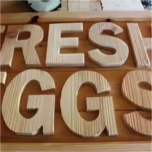 Custom DIY Wooden Alphabet Letters 15cm 20cm 30cm Laser Cut Letters Words for Home and Party Engraving Decoration