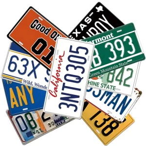 Custom Decorative Aluminum License Plate for Branding Advertising and Automotive Decoration
