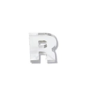 Custom Decorative Thick Clear Crystal Acrylic Standing Letter Number Block Signs