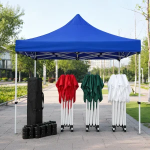 Custom Desent Brand Advertising Tent Aluminum Folding Gazebo with Waterproof Fire Retardant Oxford Fabric for Promotions