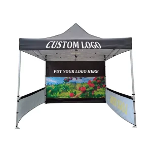 Custom Design Advertising Trade Show Tent for Business Black Exhibition Tent Pop up Tent 3*4
