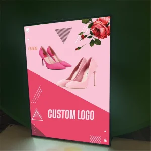 Custom Design Aluminum Alloy Acrylic Hanging Rectangle Decorative Light Menu Board Light Box Poster Paper LED Slim