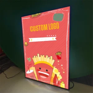 Custom Design Aluminum Alloy Slim Light Box Led Light Box Poster Magnetic Led Poster Frame Magnetic